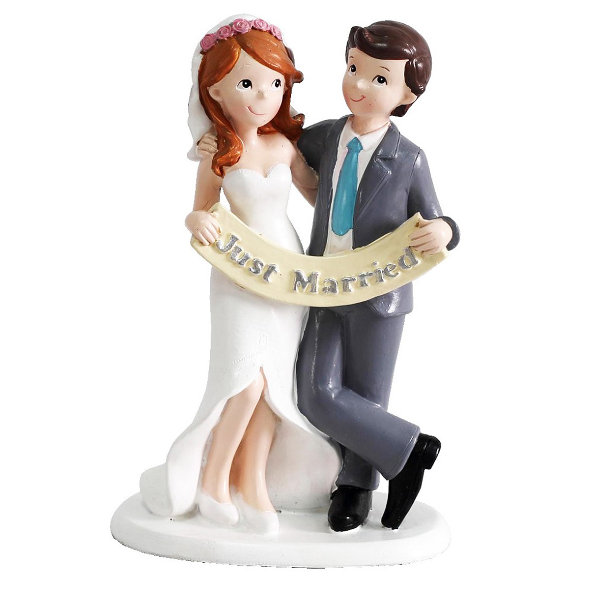 Figur "Hochzeitspaar Just Married" Figur, Puppe, Spielzeug, Person, Gesicht