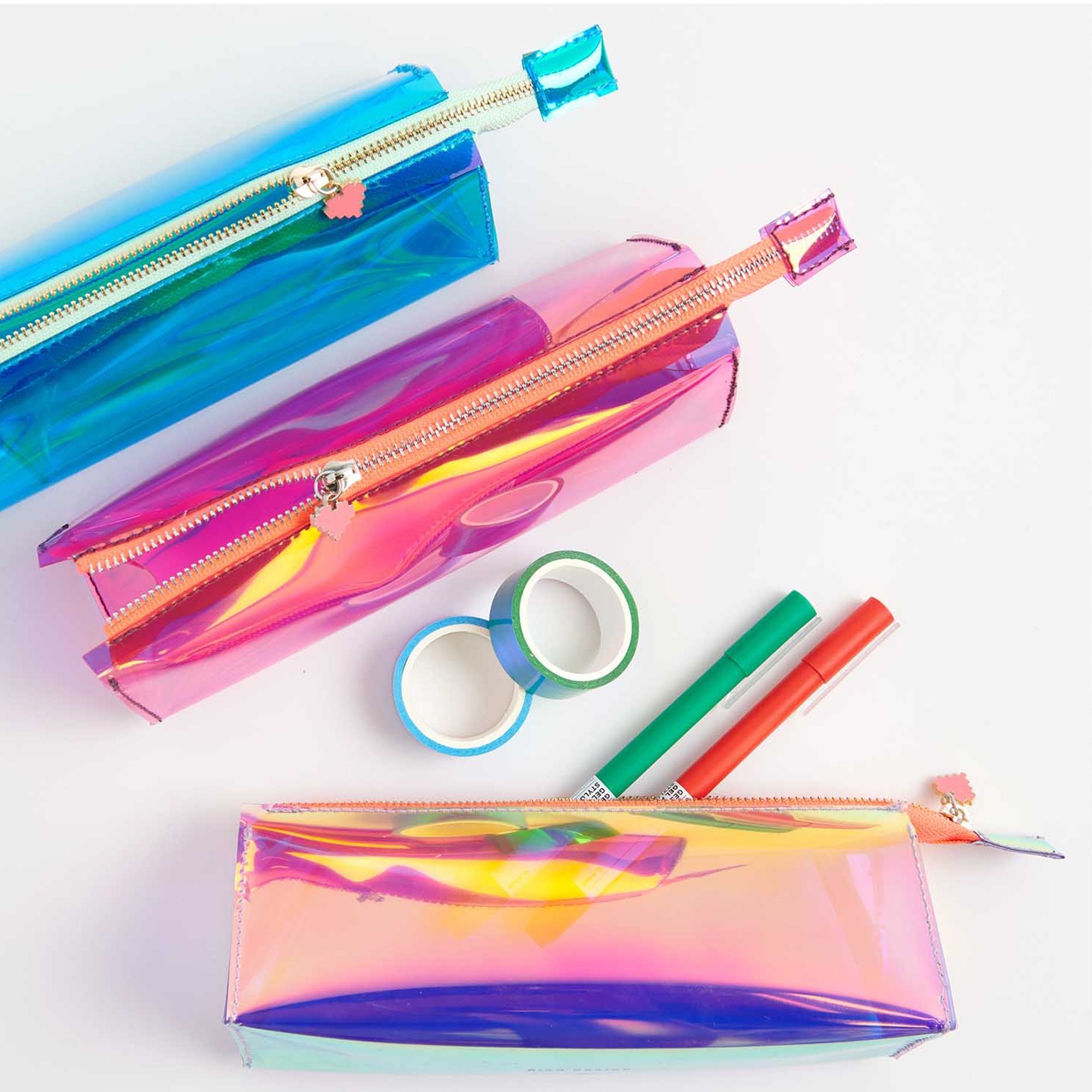 Etui Irisierend, Blau Etui Irisierend, Blau