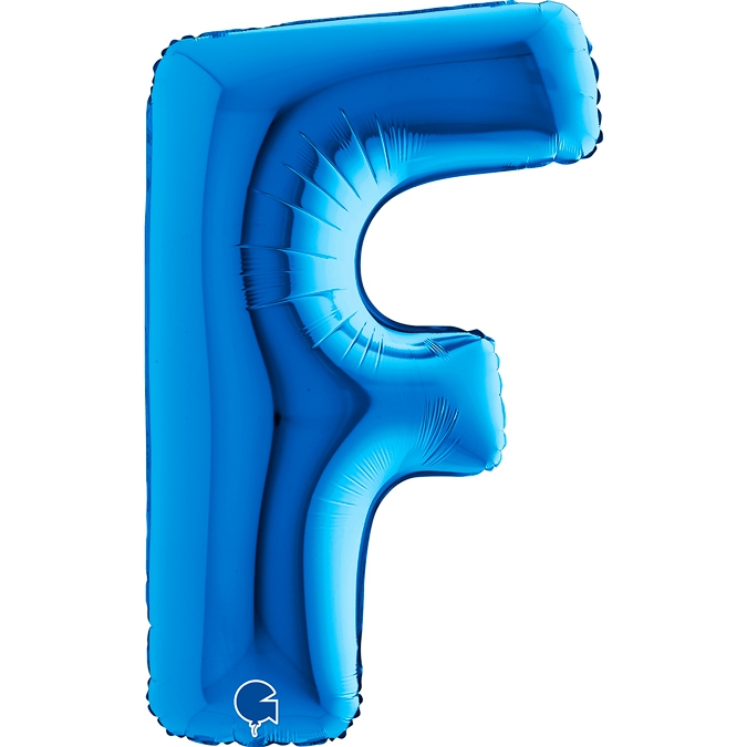 Folienballon Buchstabe F Blau 100cm Folienballon Buchstabe F Blau 100cm