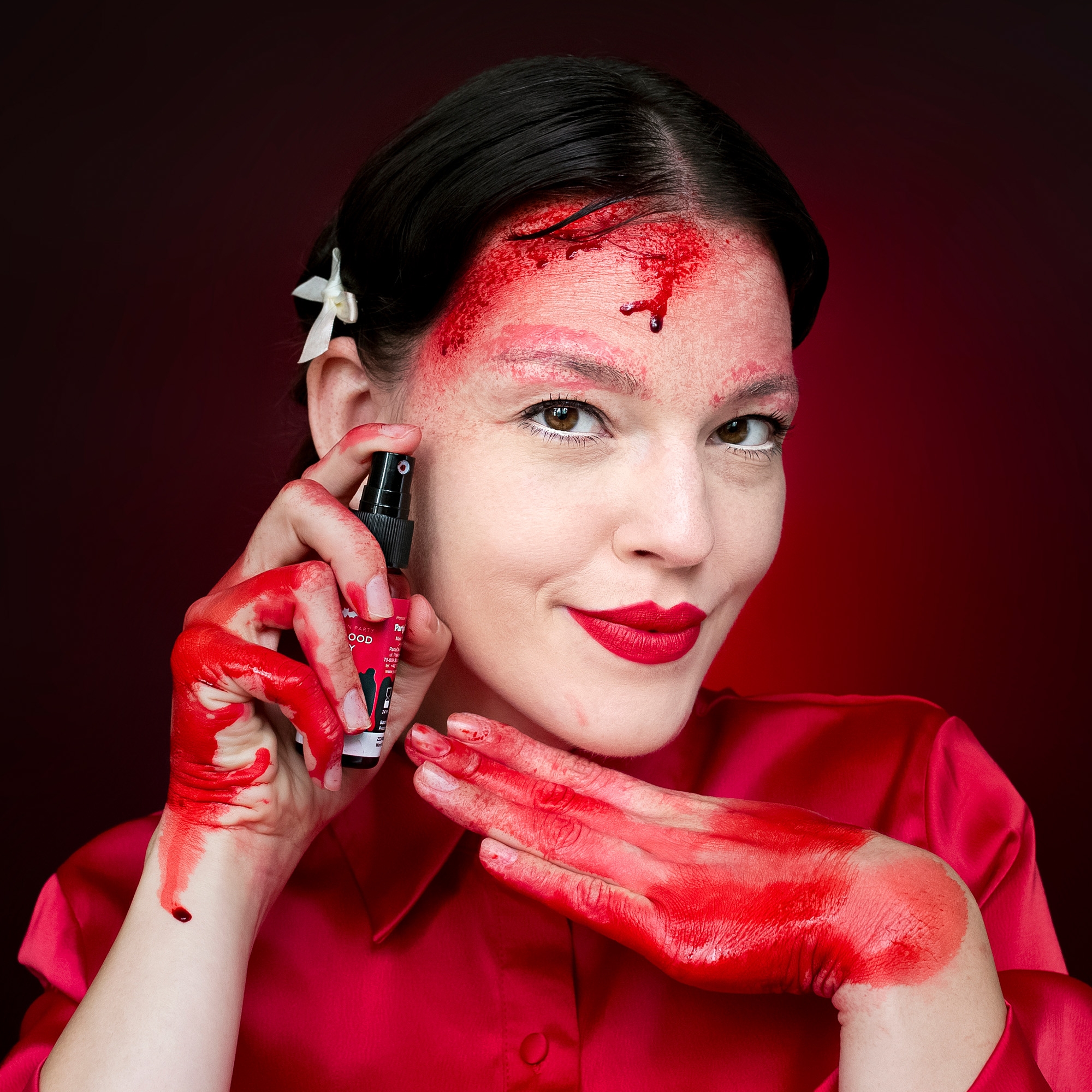 Kunstblut Spray 28ml Finger, Hand, Handschuh, Parfüm, Portrait