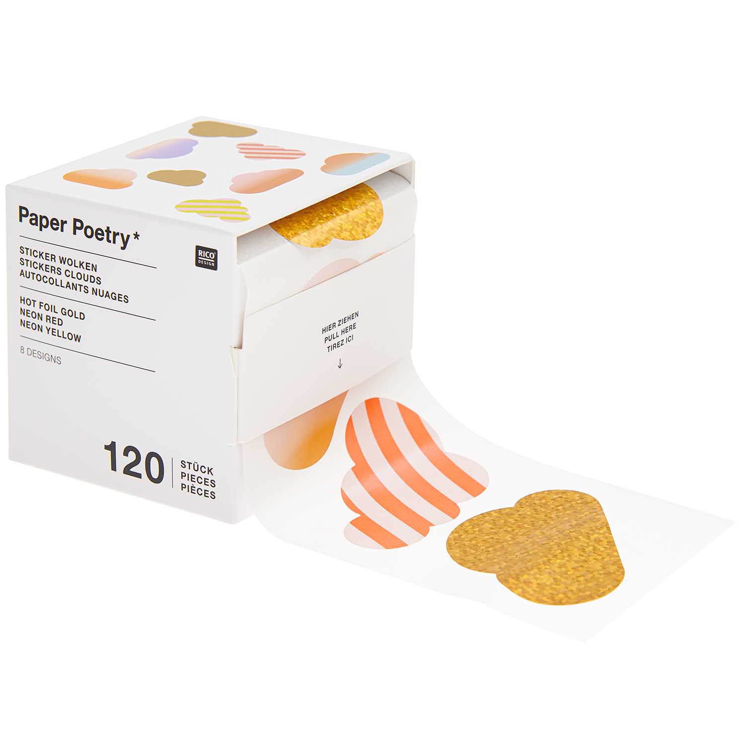 Sticker "Wolken" Bunt Sticker "Wolken" Bunt