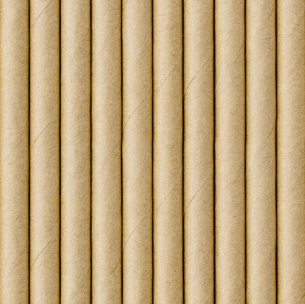 10 Papierstrohhalme, Natur 10 Papierstrohhalme, Natur