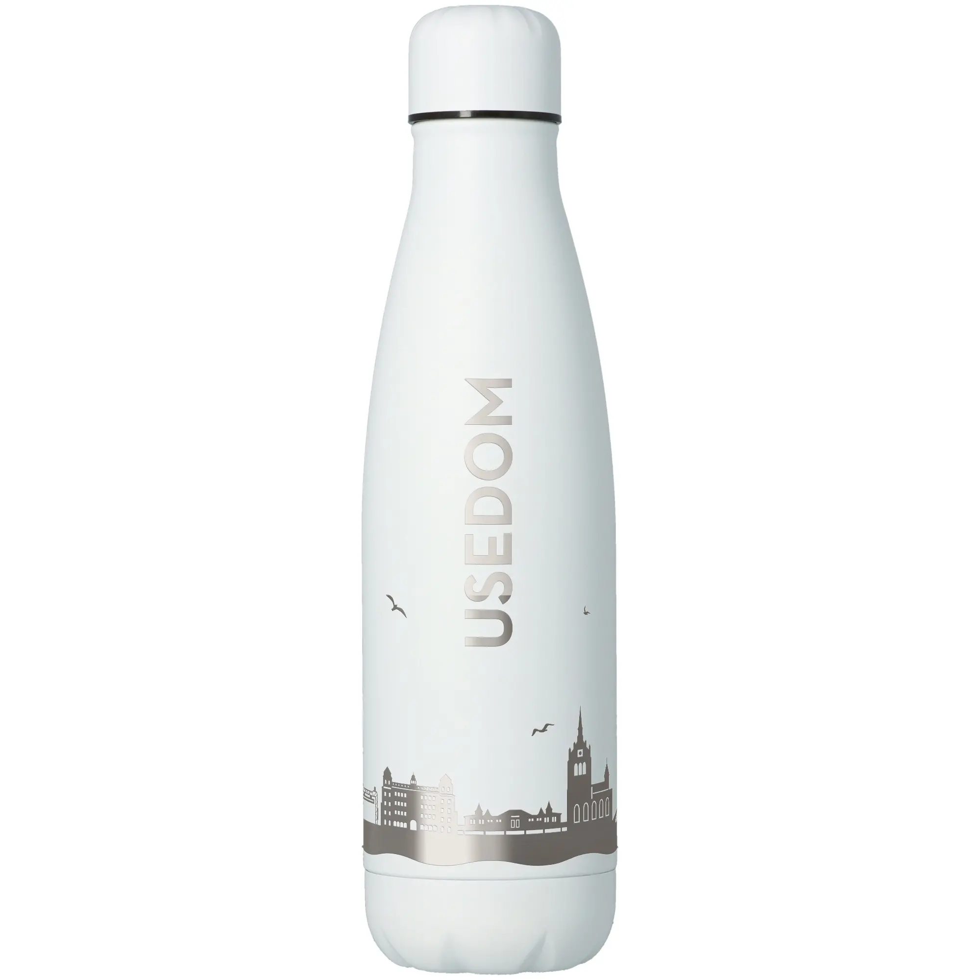 Trinkflasche Skyline Usedom Weiß 500ml