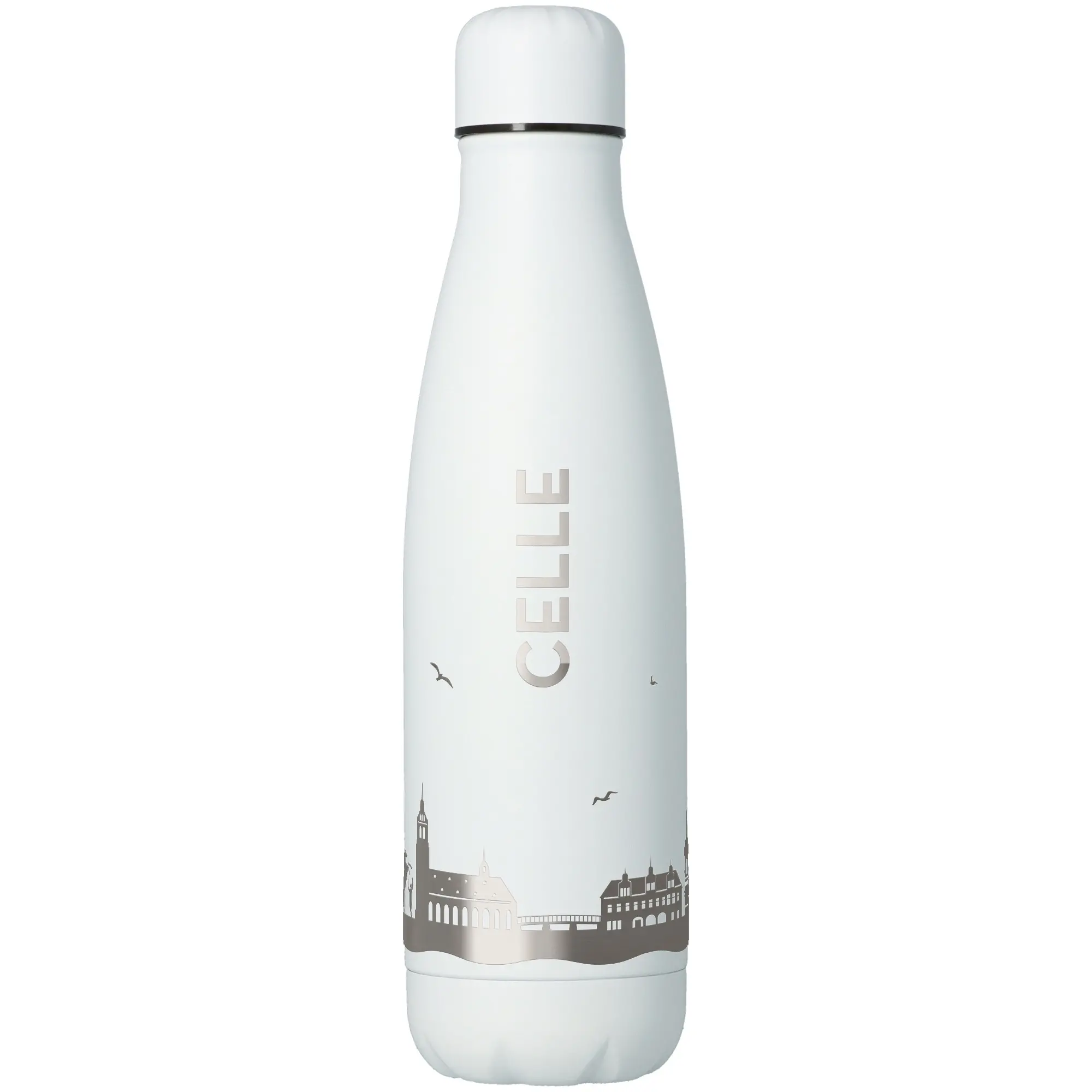 Trinkflasche Skyline Celle Weiß 500ml