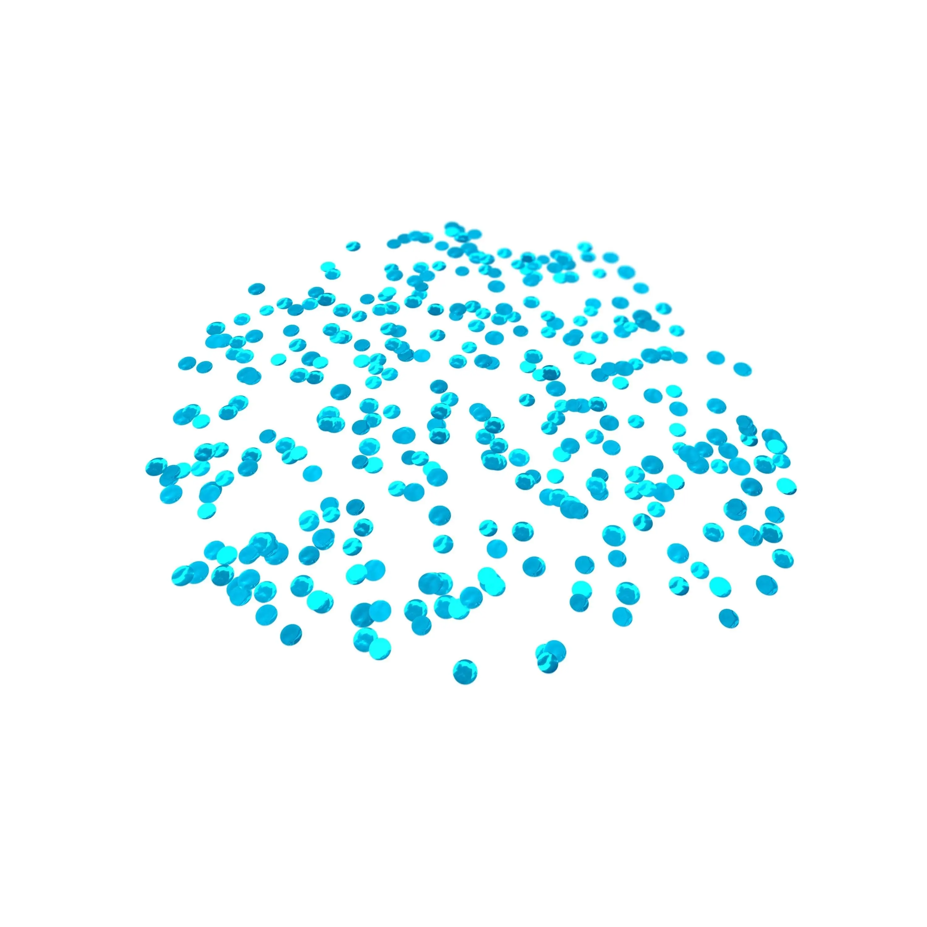 Folienkonfetti 1cm Rund 100g Hellblau