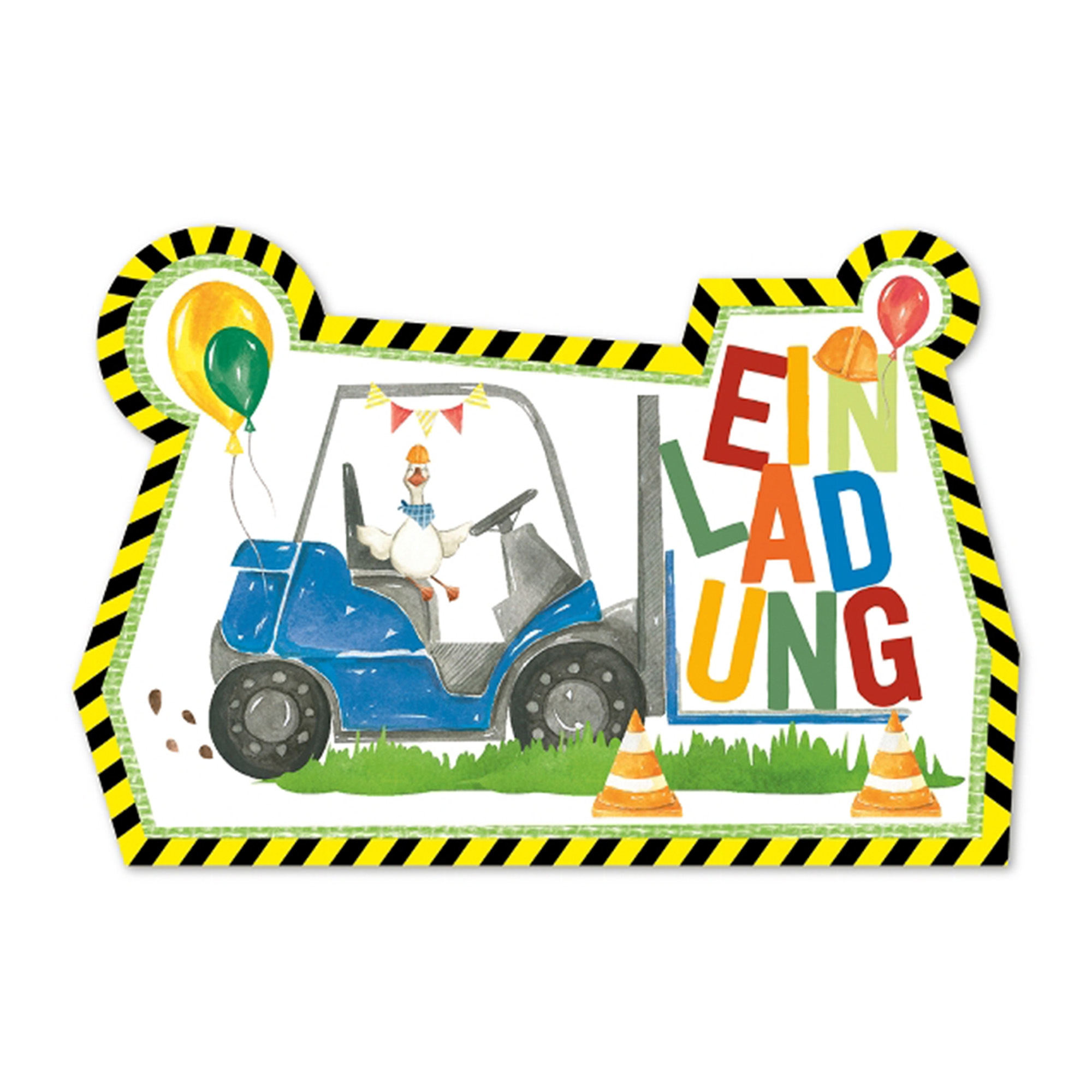 6 Einladungskarten "Trecker" 6 Einladungskarten "Trecker"
