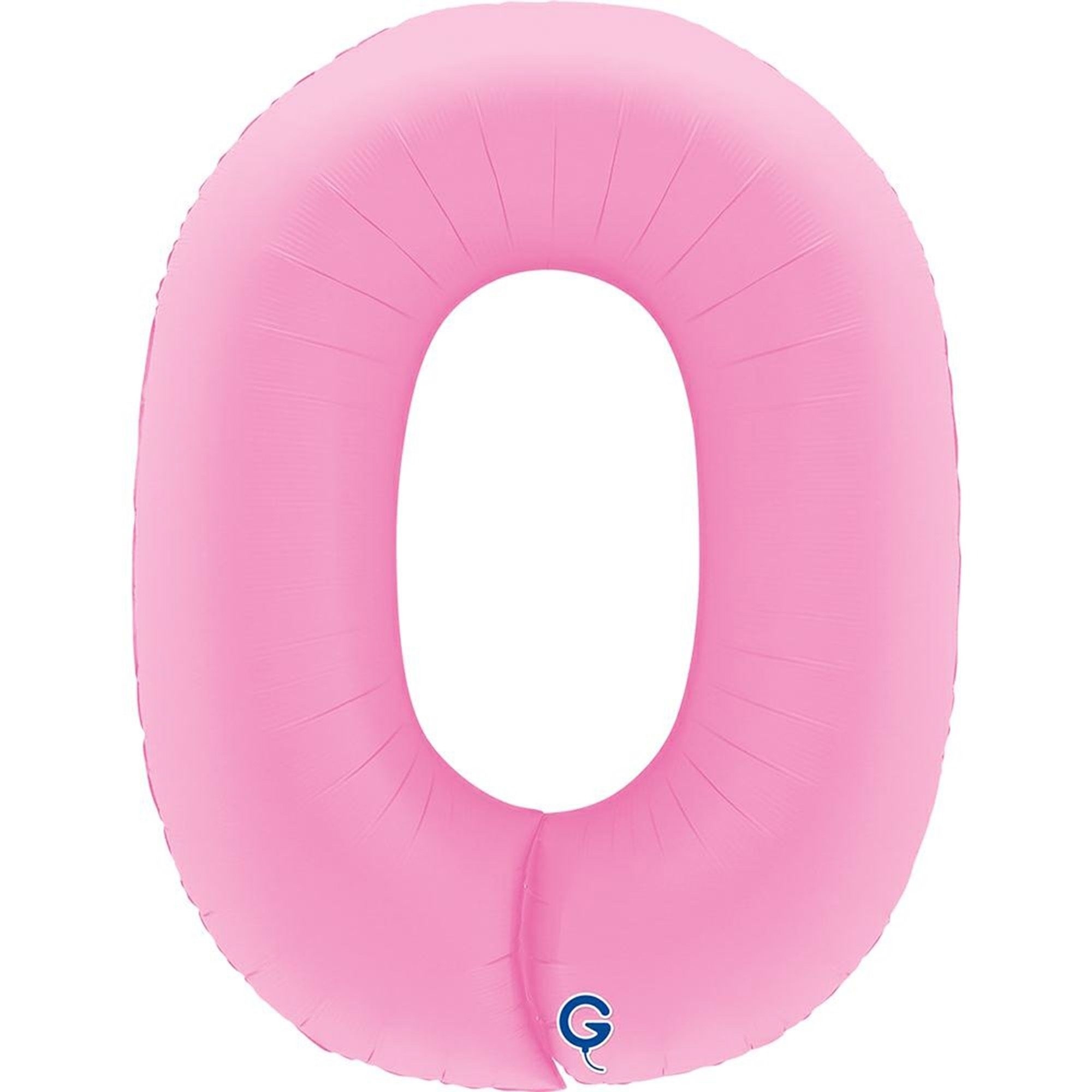 Folienballon Zahl 0 Soft Matte Sakura Pink 100cm aufblasbares_kissen, Nackenrolle, Rosa, Kissen_inflatable, Schwimmzubehör