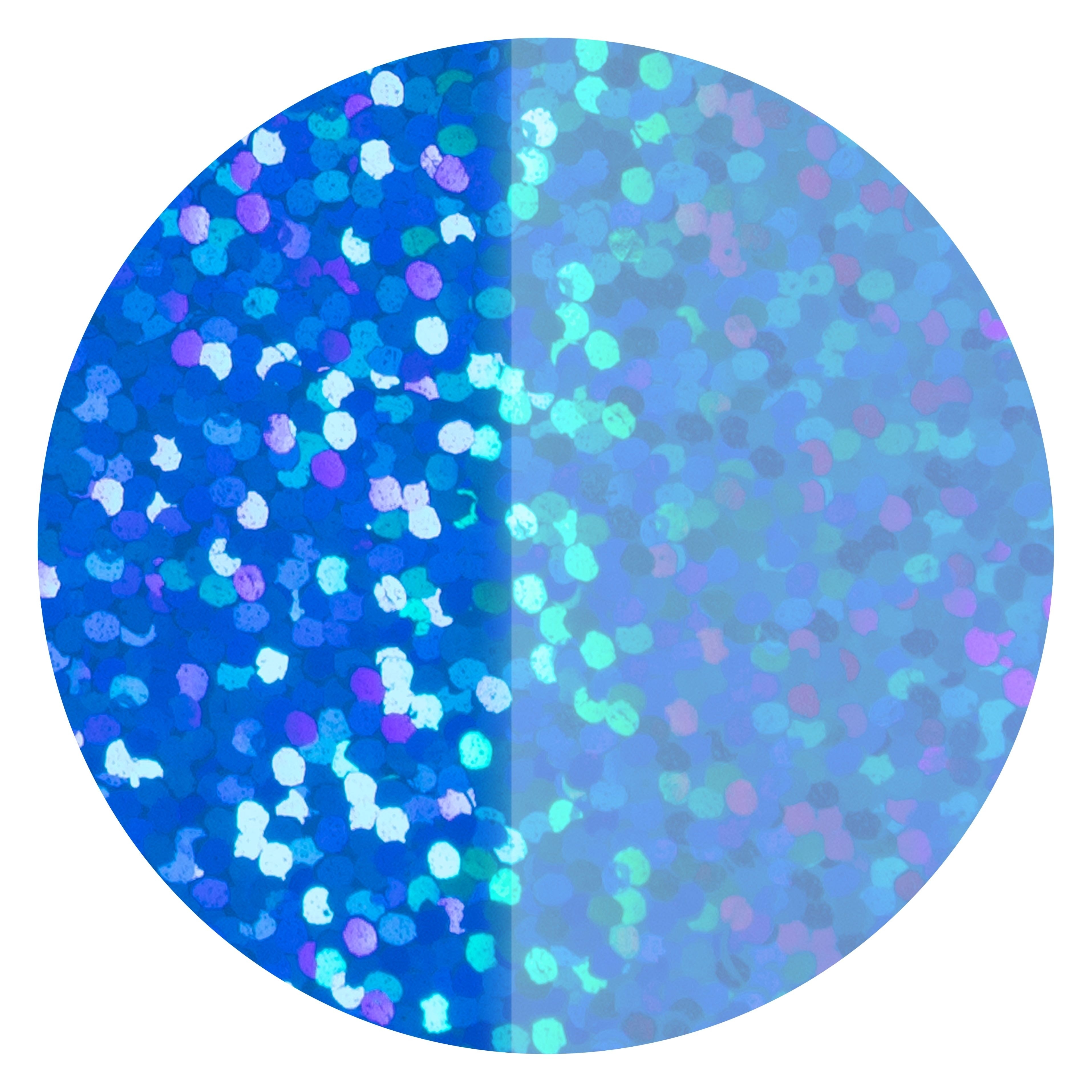 Folienkonfetti 2cm Rund 15g Holo Blau