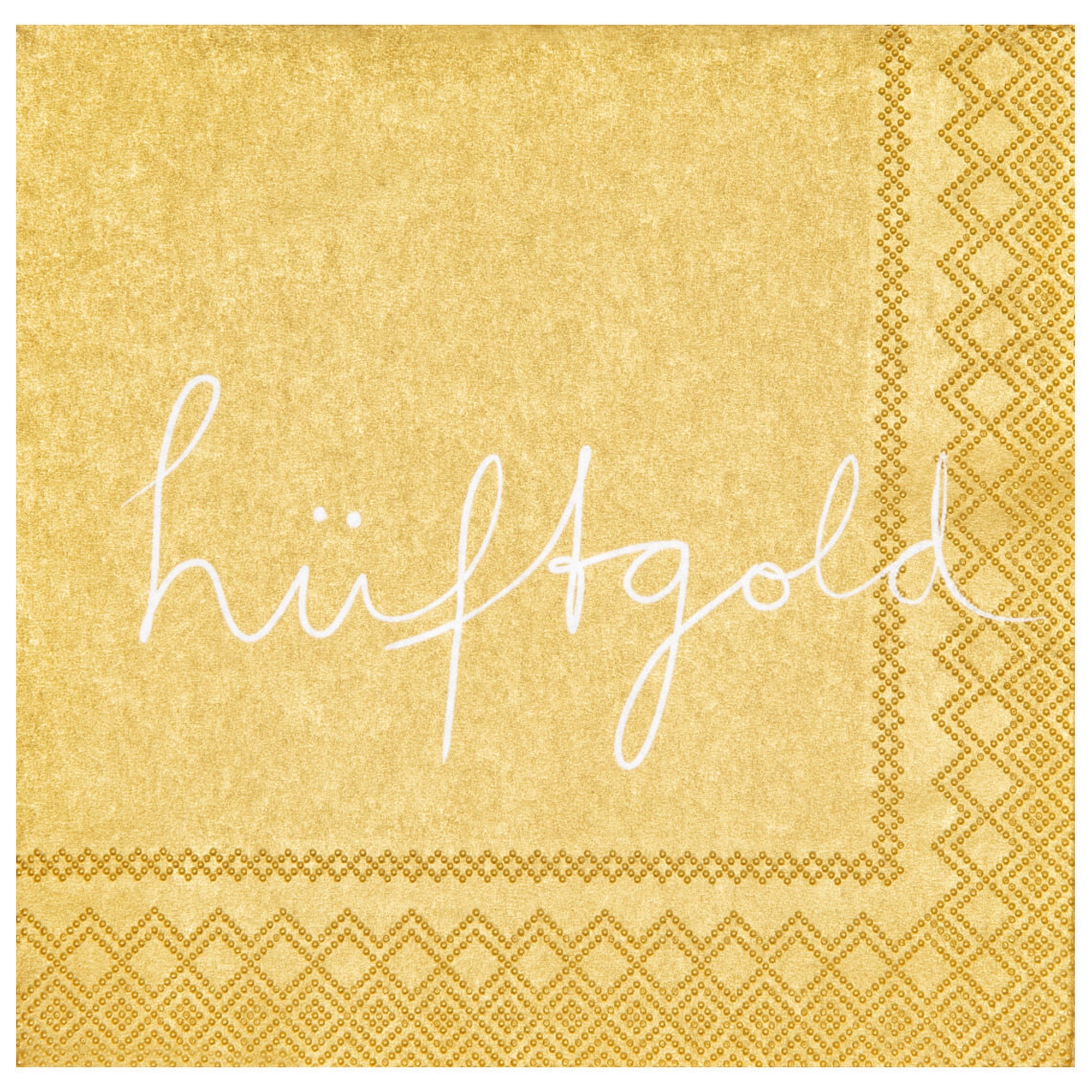 Räder Design - 20 Cocktailservietten "Hüftgold"