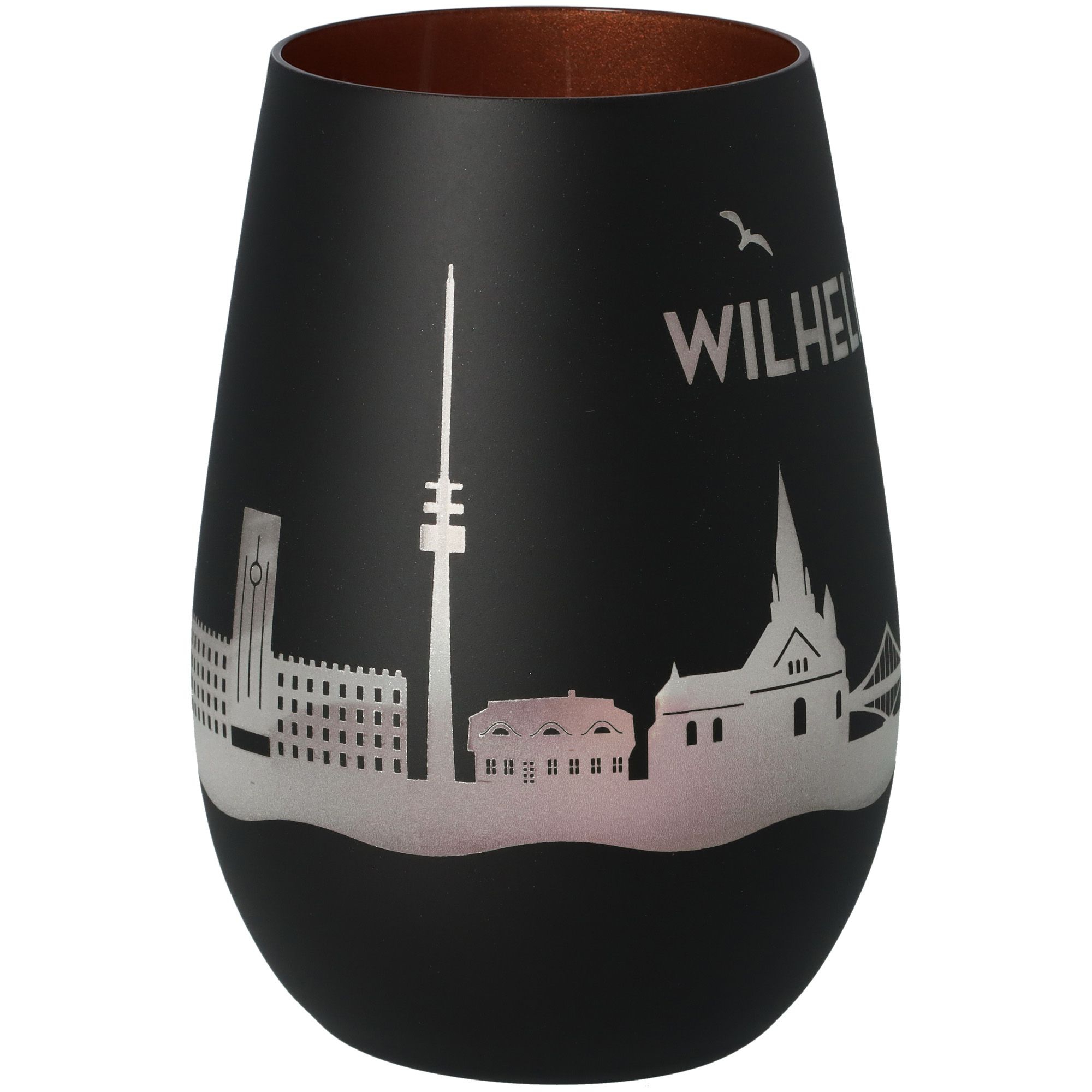 Windlicht Skyline Wilhelmshaven Schwarz/Bronze Windlicht Skyline Wilhelmshaven Schwarz/Bronze