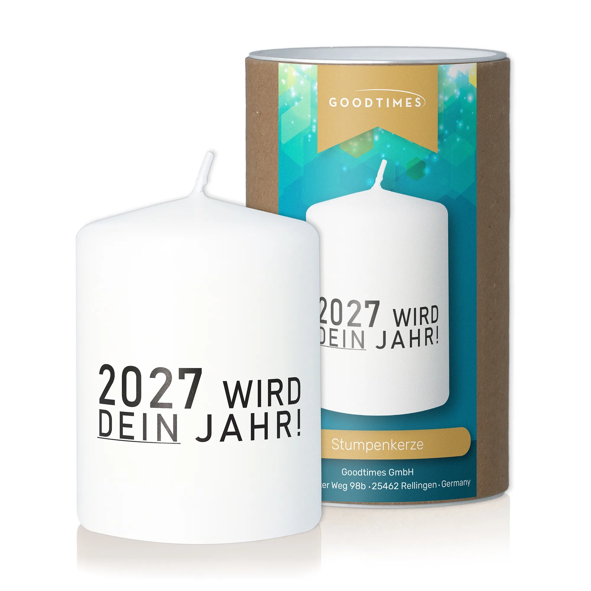Kerze "2027 wird dein Jahr!"