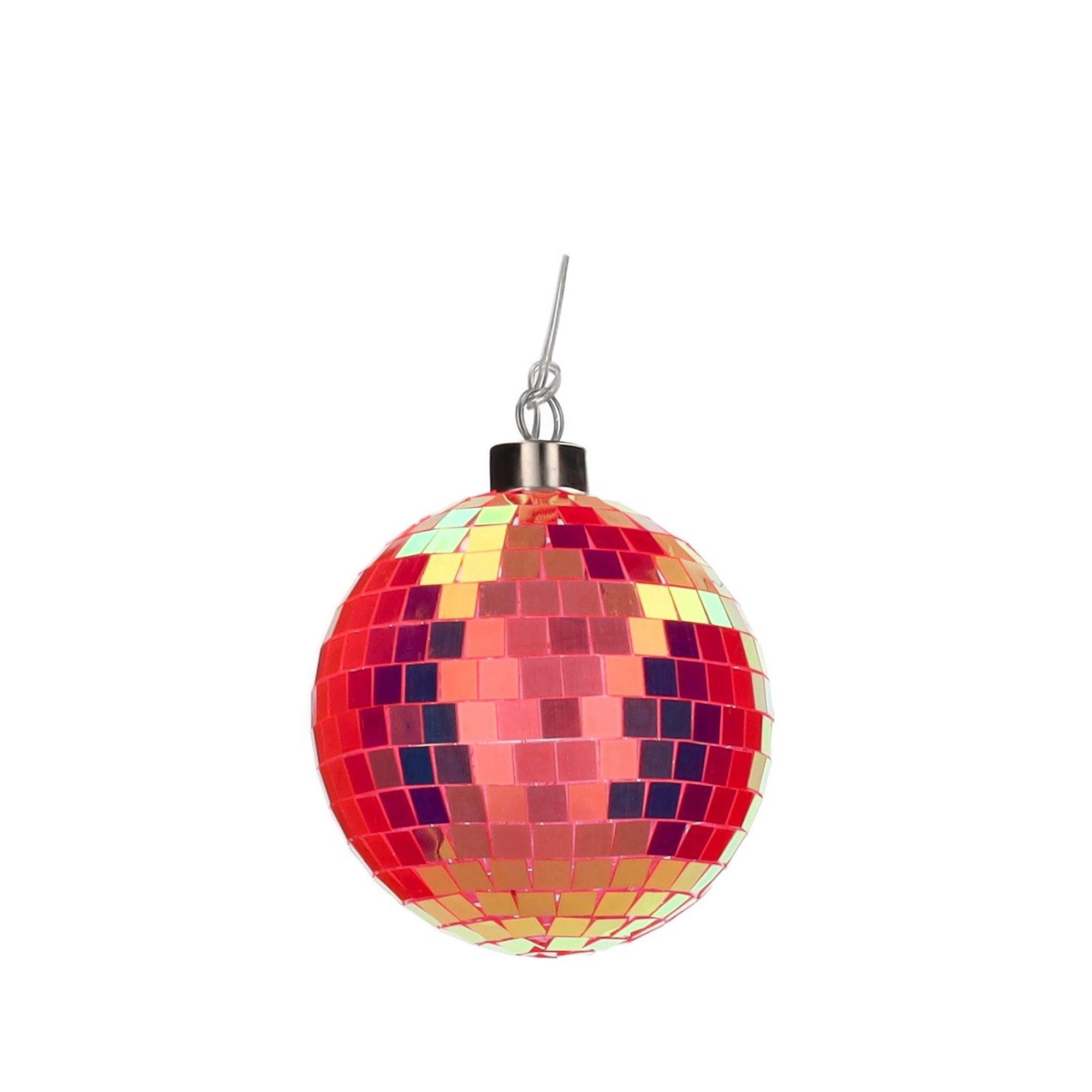 Disco LED-Kugel "Neon Orange" 10 cm Zubehör, Lampe