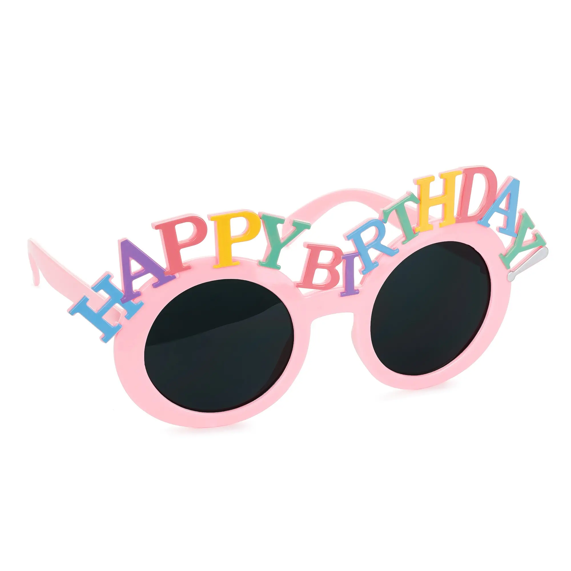 Sonnenbrille, Runde Gläser, Pink, Birthday, Kunststoff