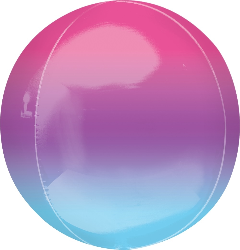 Orbz Ballon Ombré Lila & Blau 40cm Orbz Ballon Ombré Lila & Blau 40cm