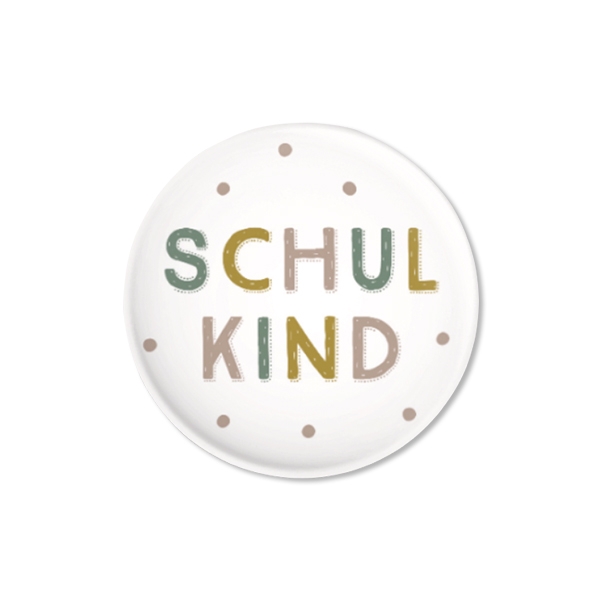 Button "Schulkind", Pastell Button "Schulkind", Pastell