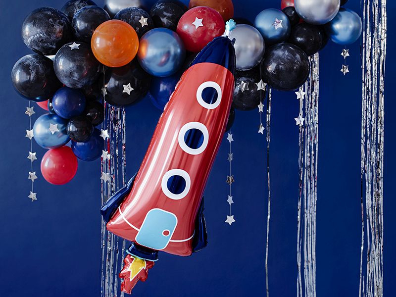 Folienballon "Rakete", 44 x 115 cm