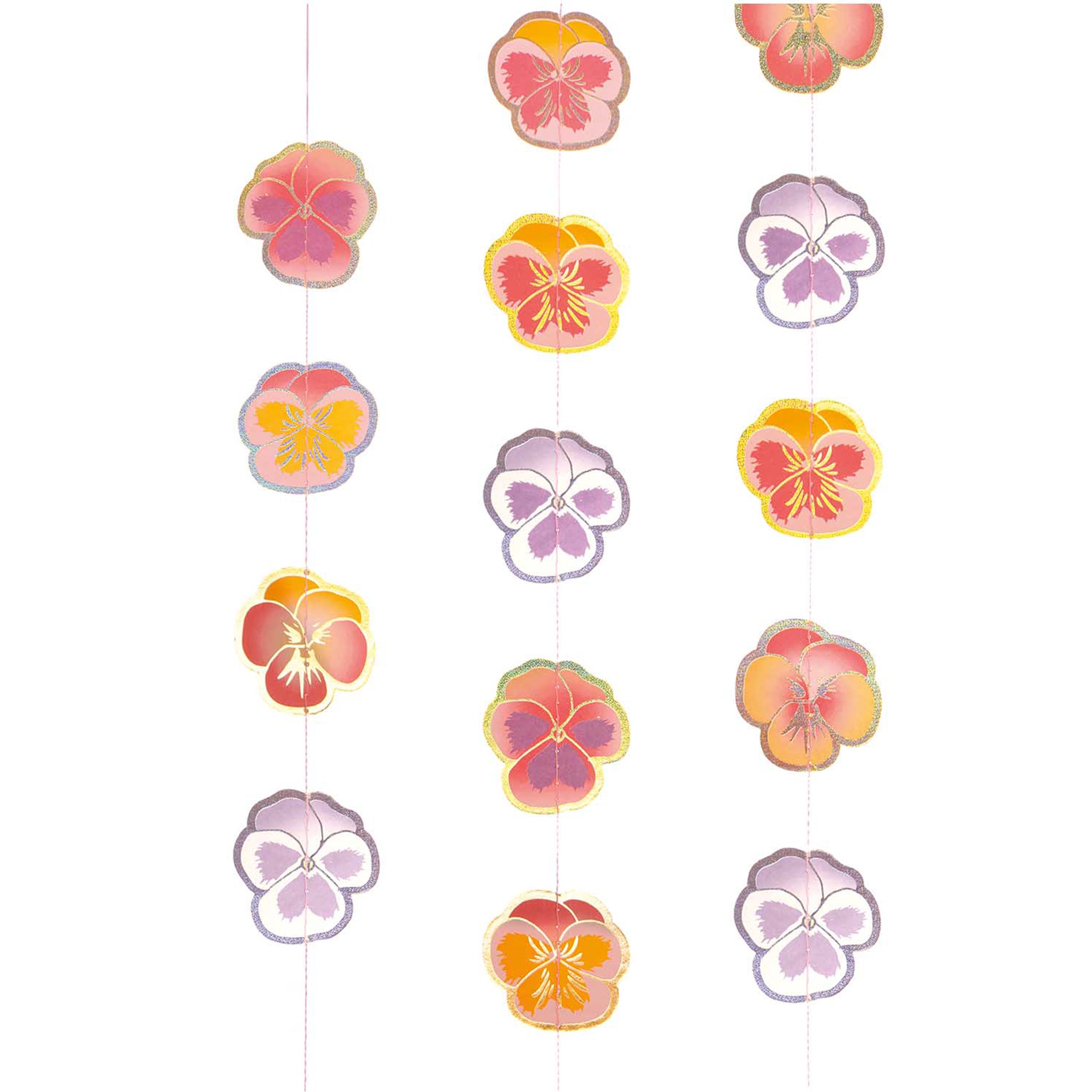 Girlande genäht "Stiefmütterchen" Girlande genäht "Stiefmütterchen"