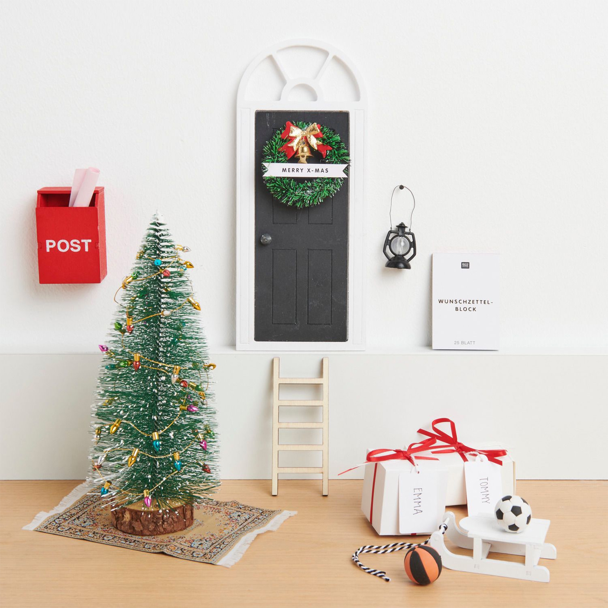 35cdcb2f33b76dae3a27440fc9eb834febf2e162 Miniatur "Basketball" für die Wichteltür