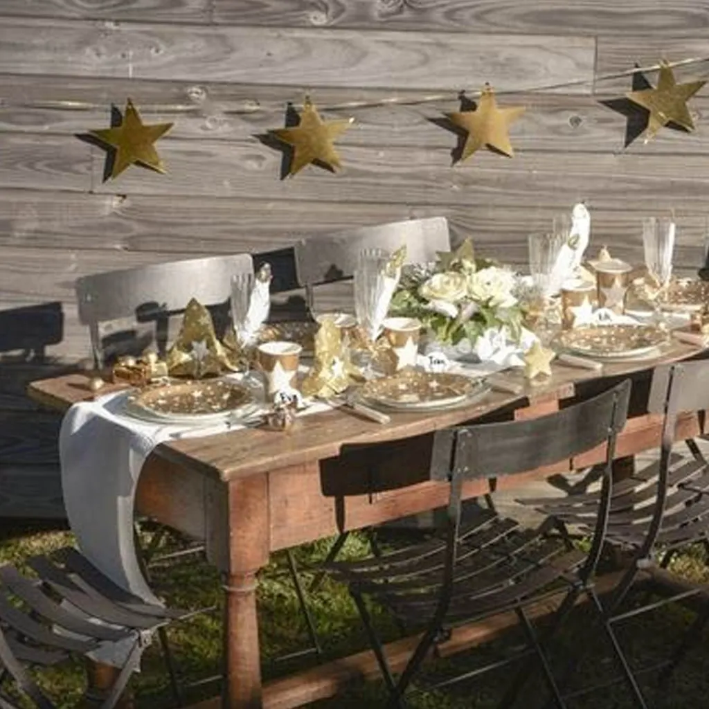Gold - Stern-Girlande