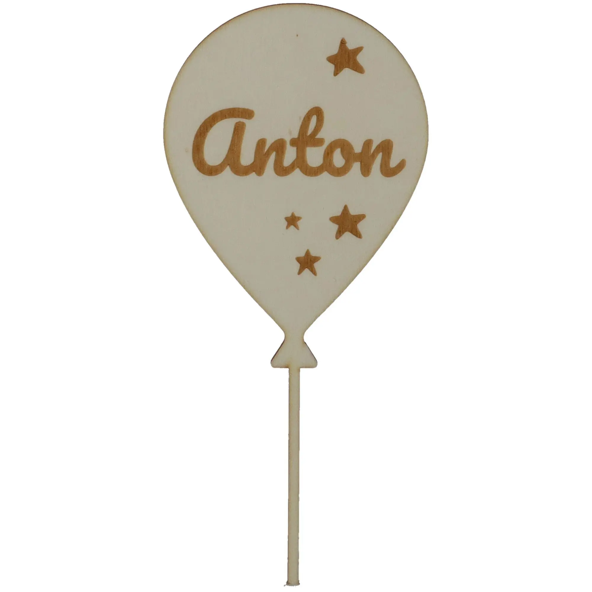 Cake Topper Ballon Stern Set Zahl 3