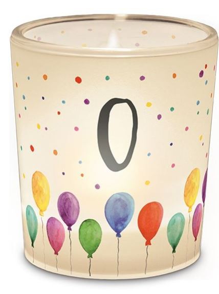 Teelichtglas "0" Teelichtglas "0"