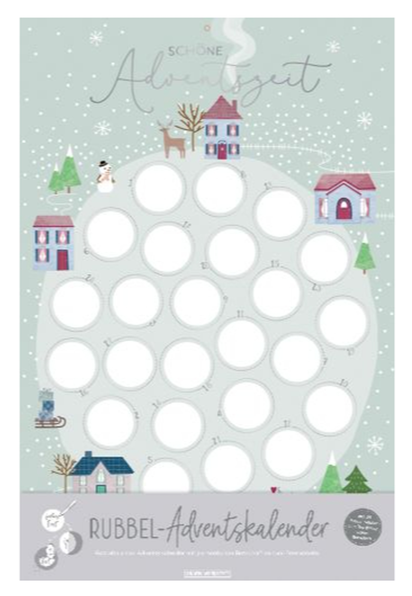 Rubbel-Adventskalender "Schöne Adventszeit"