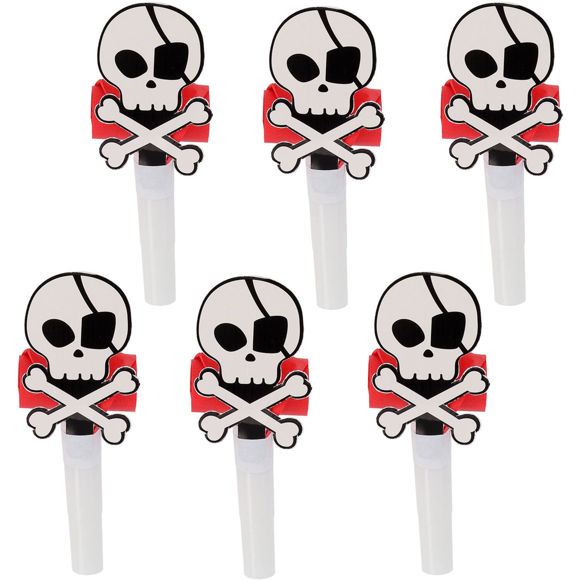 6 Party Tröten "Piraten" 6 Party Tröten "Piraten"