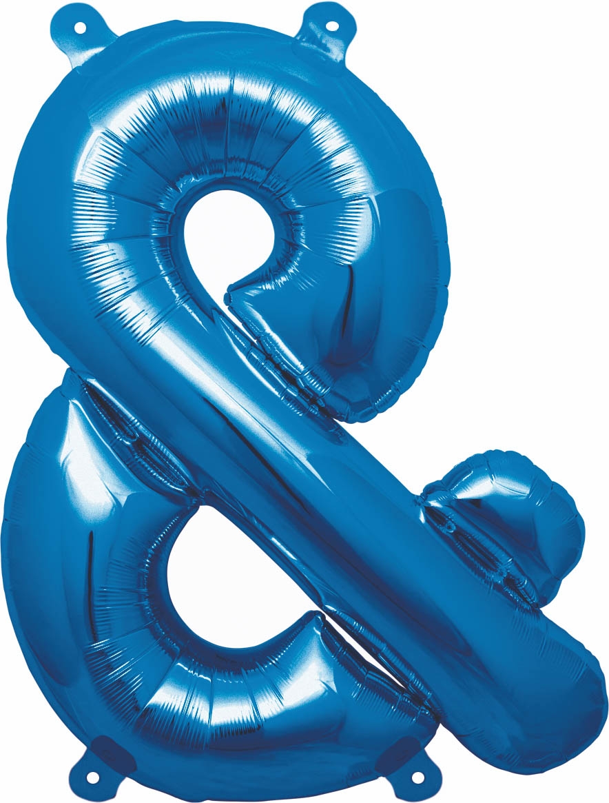 Luftballon Sonderzeichen & Blau 40cm