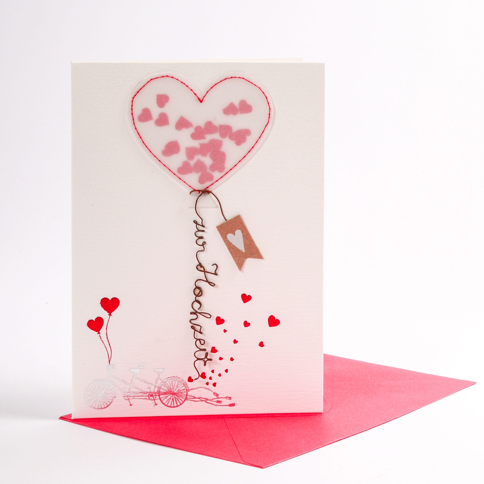 Luftballon Karte "Zur Hochzeit" Luftballon Karte "Zur Hochzeit"