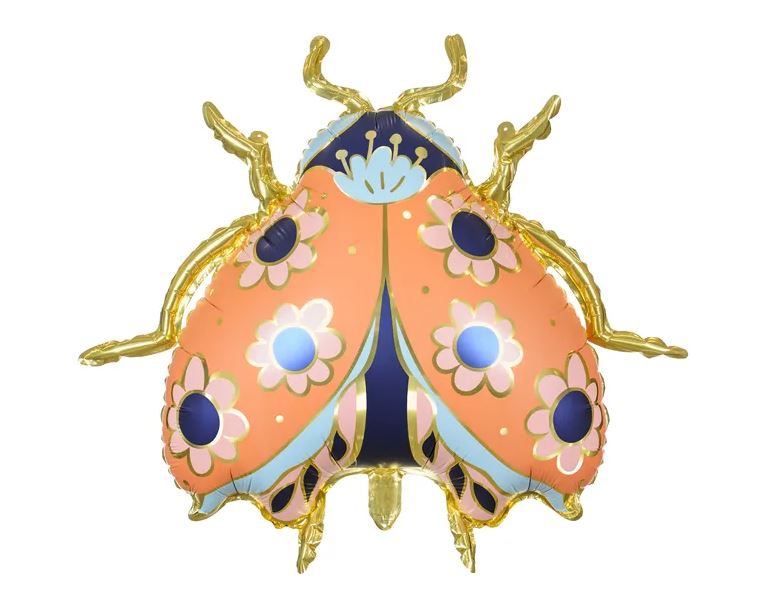 Folienballon Marienkäfer "Flower Power" 61 x 70 cm Folienballon Marienkäfer "Flower Power" 61 x 70 cm