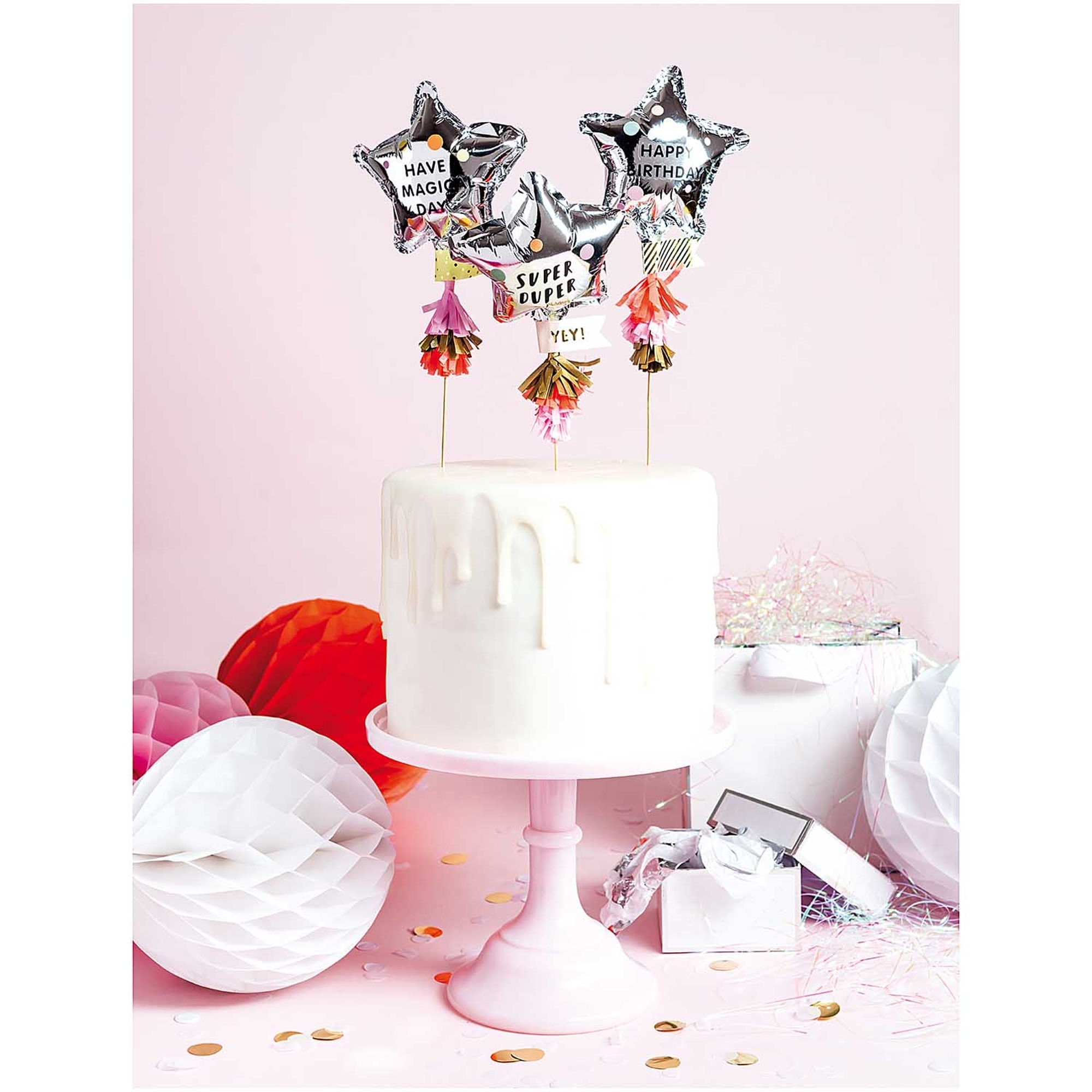 Cake Topper - Sternballons Happy Birthday