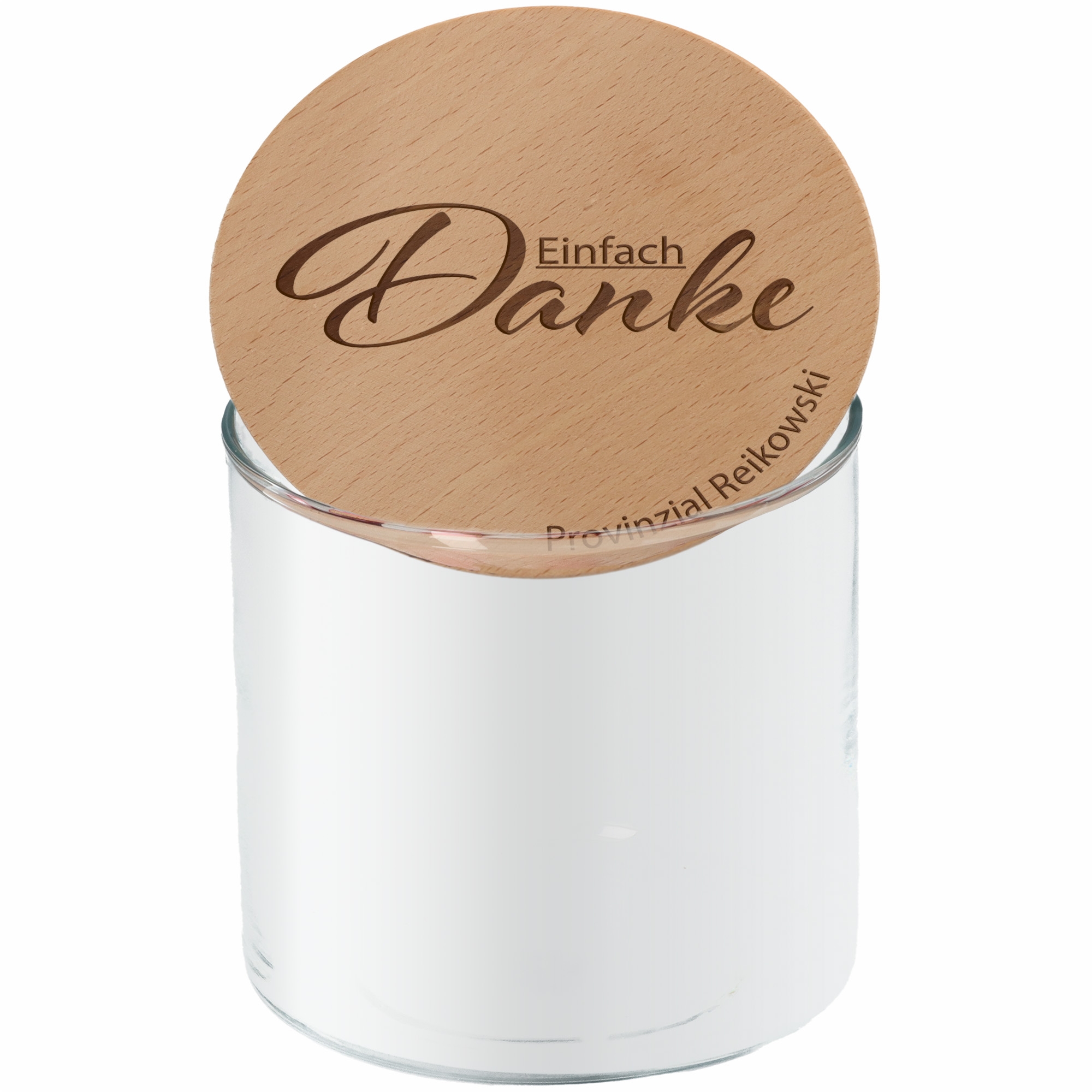 b1959b470c48fc68a29ca7084dc2e0aacea31711 Geschenkglas Einfach Danke "Name" 530ml