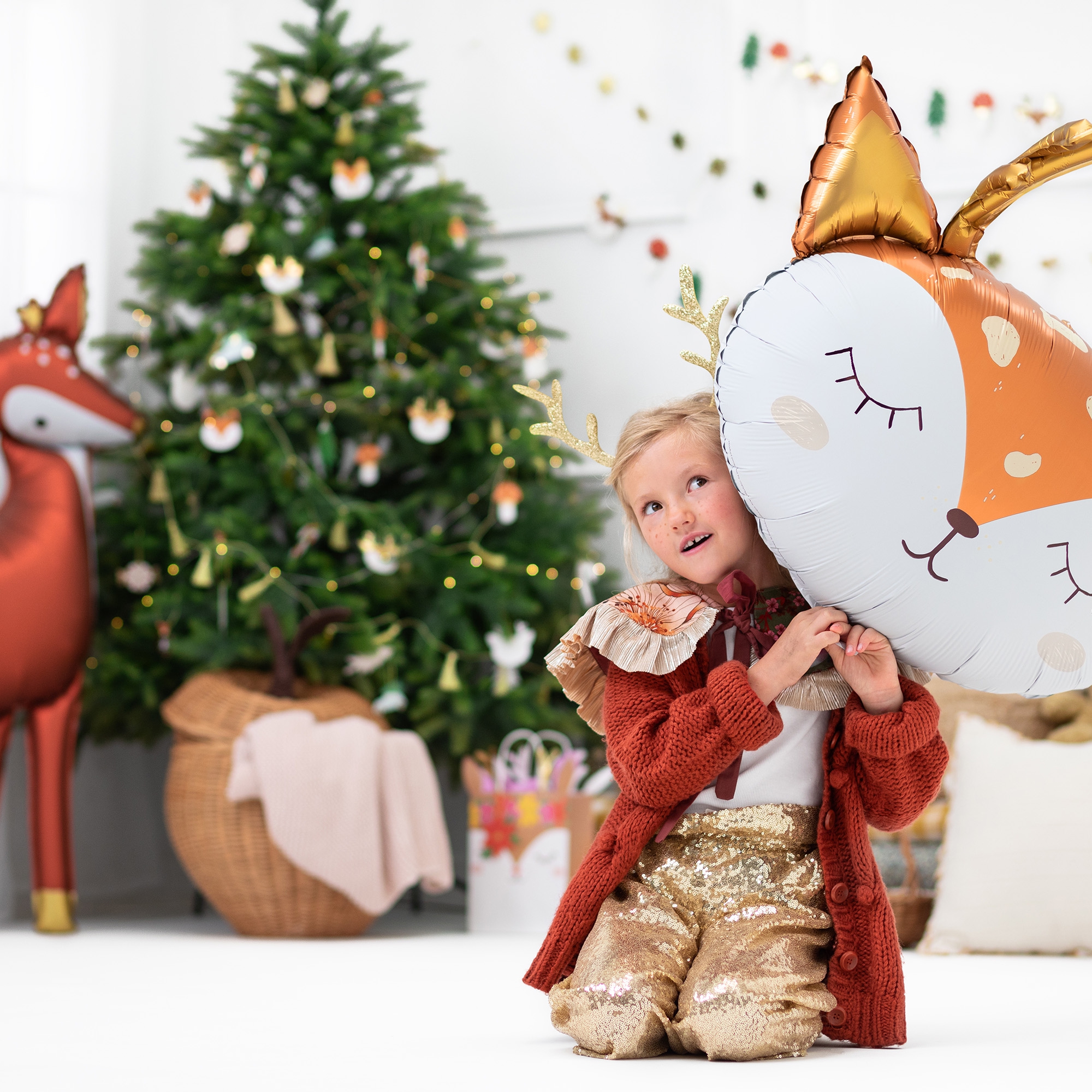 Folienballon "Reh" 73x64cm Folienballon "Reh" 73x64cm