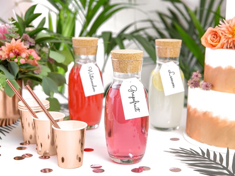 10 Papierstrohhalme, Roségold 10 Papierstrohhalme, Roségold