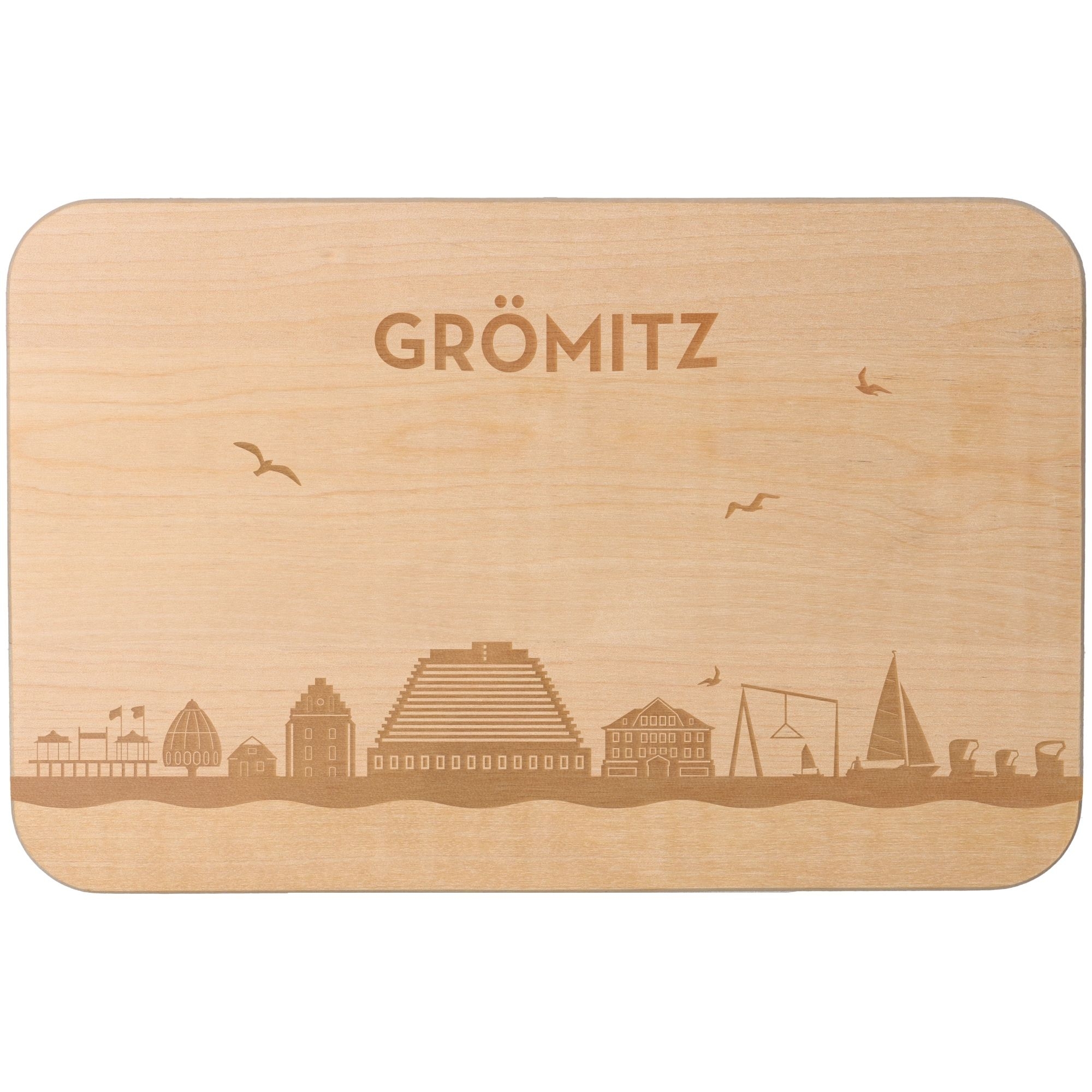 Frühstücksbrett Skyline Grömitz 23cm x 15cm x 1cm Frühstücksbrett Skyline Grömitz 23cm x 15cm x 1cm