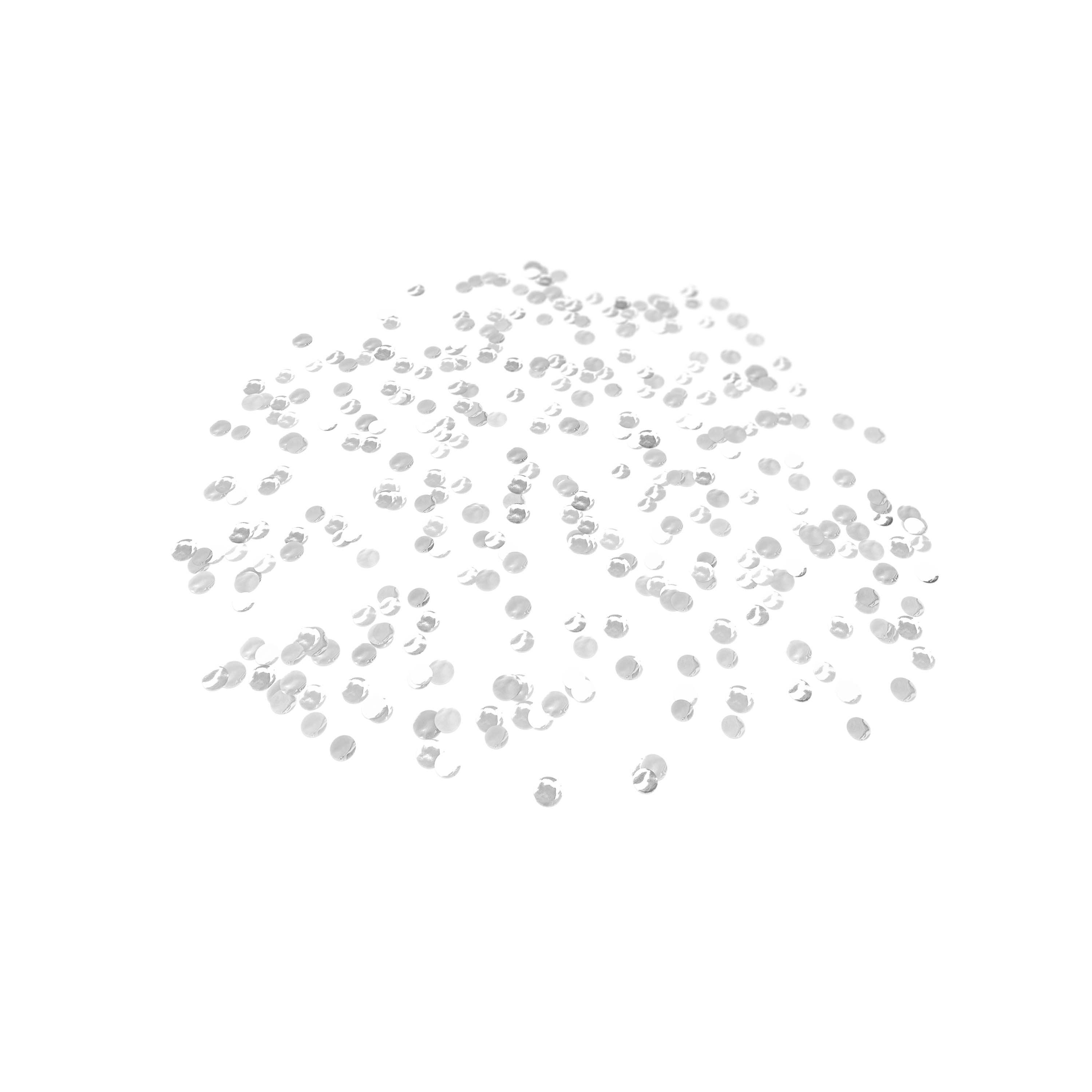 Folienkonfetti 1cm Rund 15g Weiß