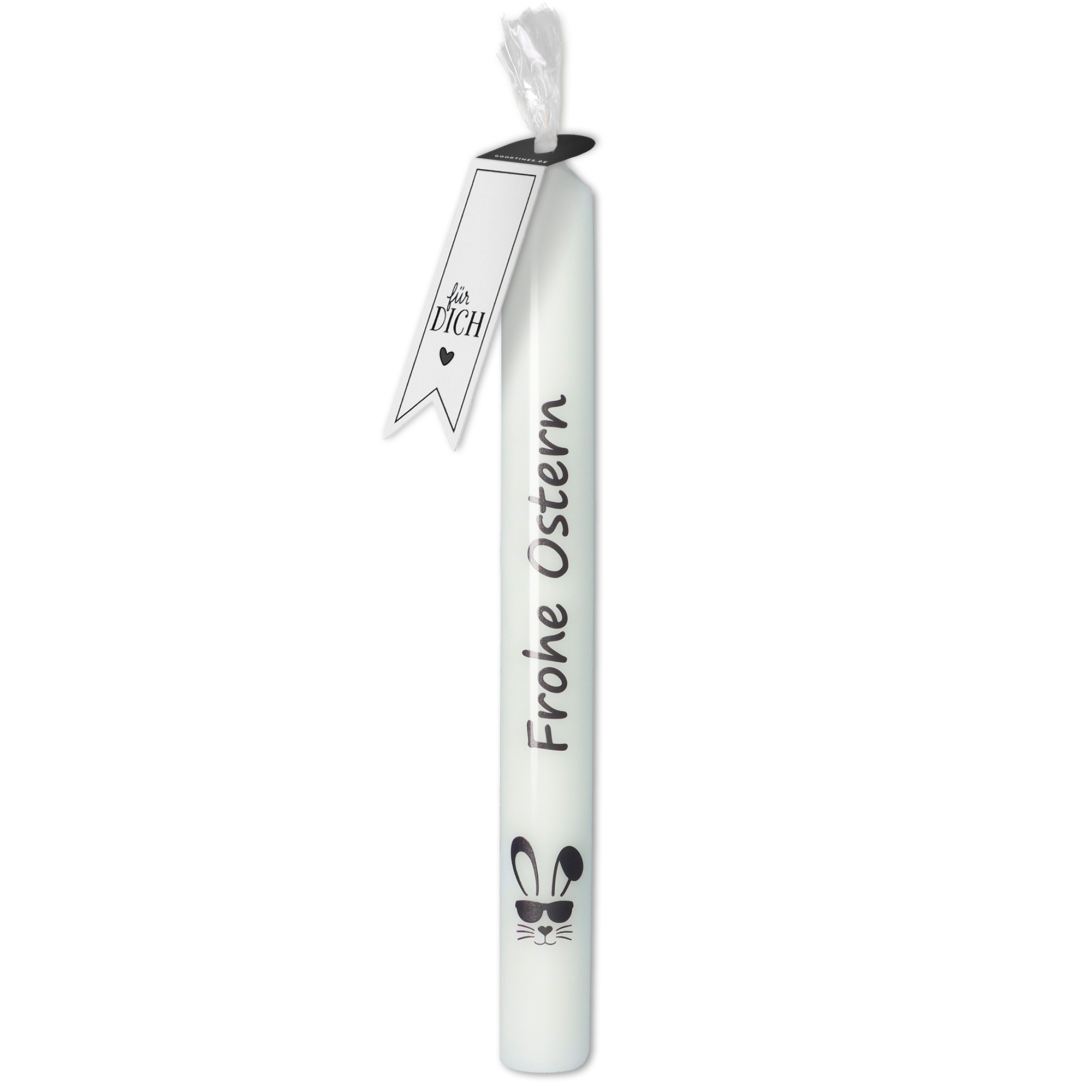 Stabkerze Weiß COOLE "Frohe Ostern" Stabkerze Weiß COOLE "Frohe Ostern"