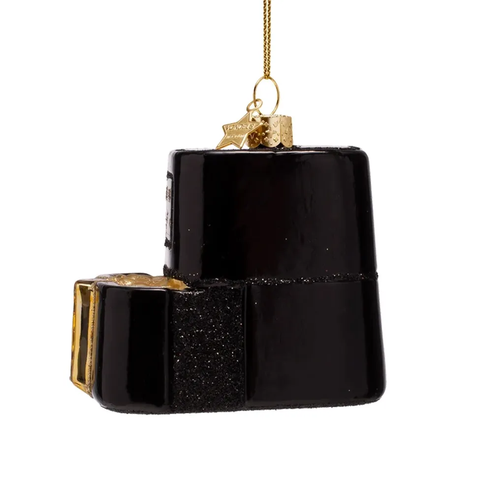 Schmuck, Anhänger, Kunststoff, Schwarz, Glitzer