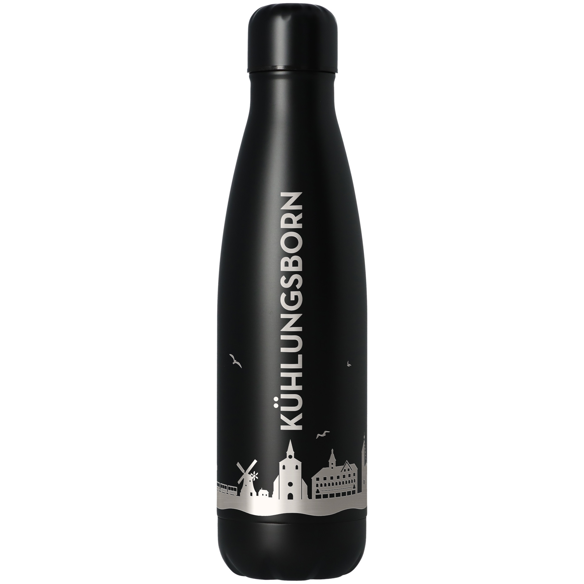bfd640493542af1cbd8e6d5d1944893440f8fedd Trinkflasche Skyline Kühlungsborn Schwarz 500ml