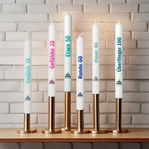 Adventskerze, Kerze, Stabkerzen, Teelichtkerze, Glashalter