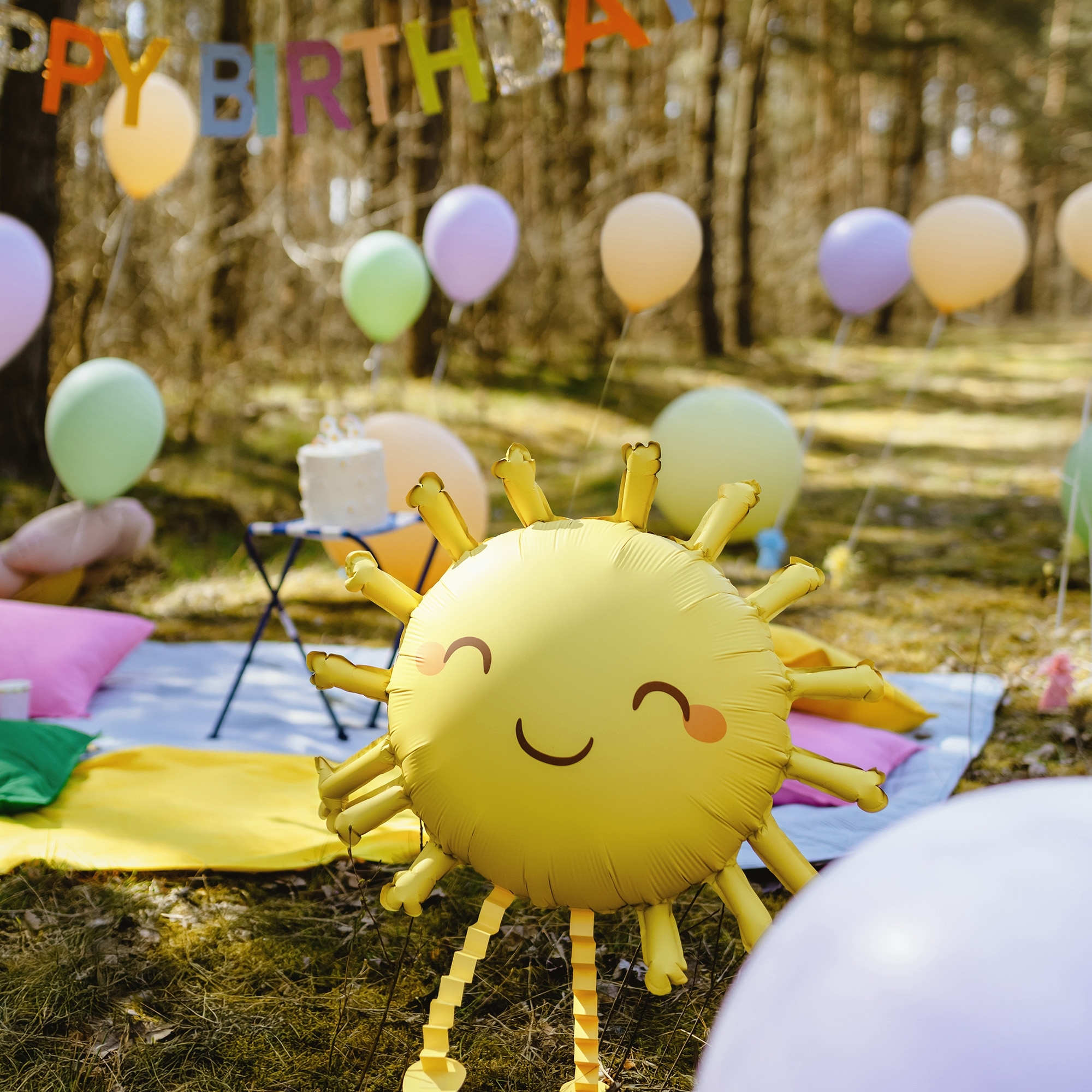 Folienballon "Sonne" 77 x 62 cm Ballon, Leute, Person