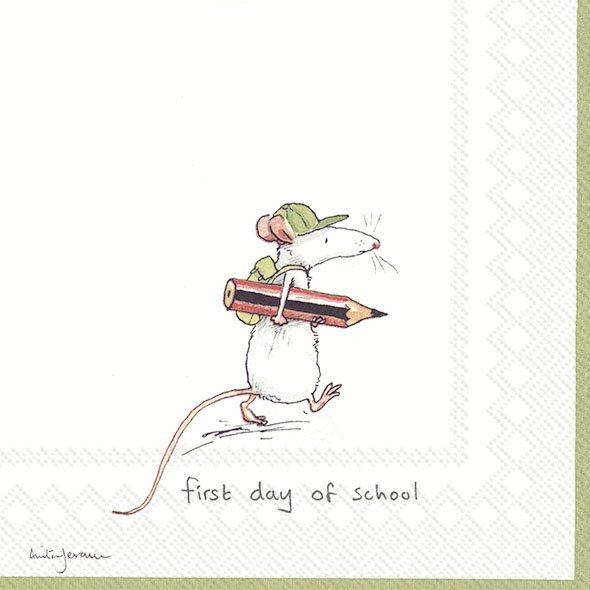 20 Servietten zur Einschulung "First day of school"