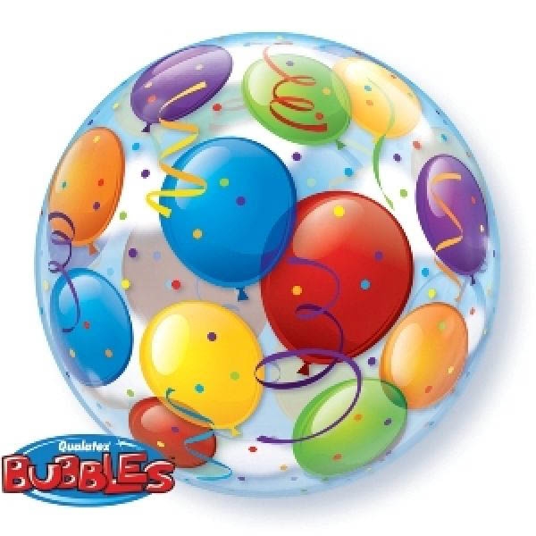 Bubble Ballon Bunte Ballons 56cm