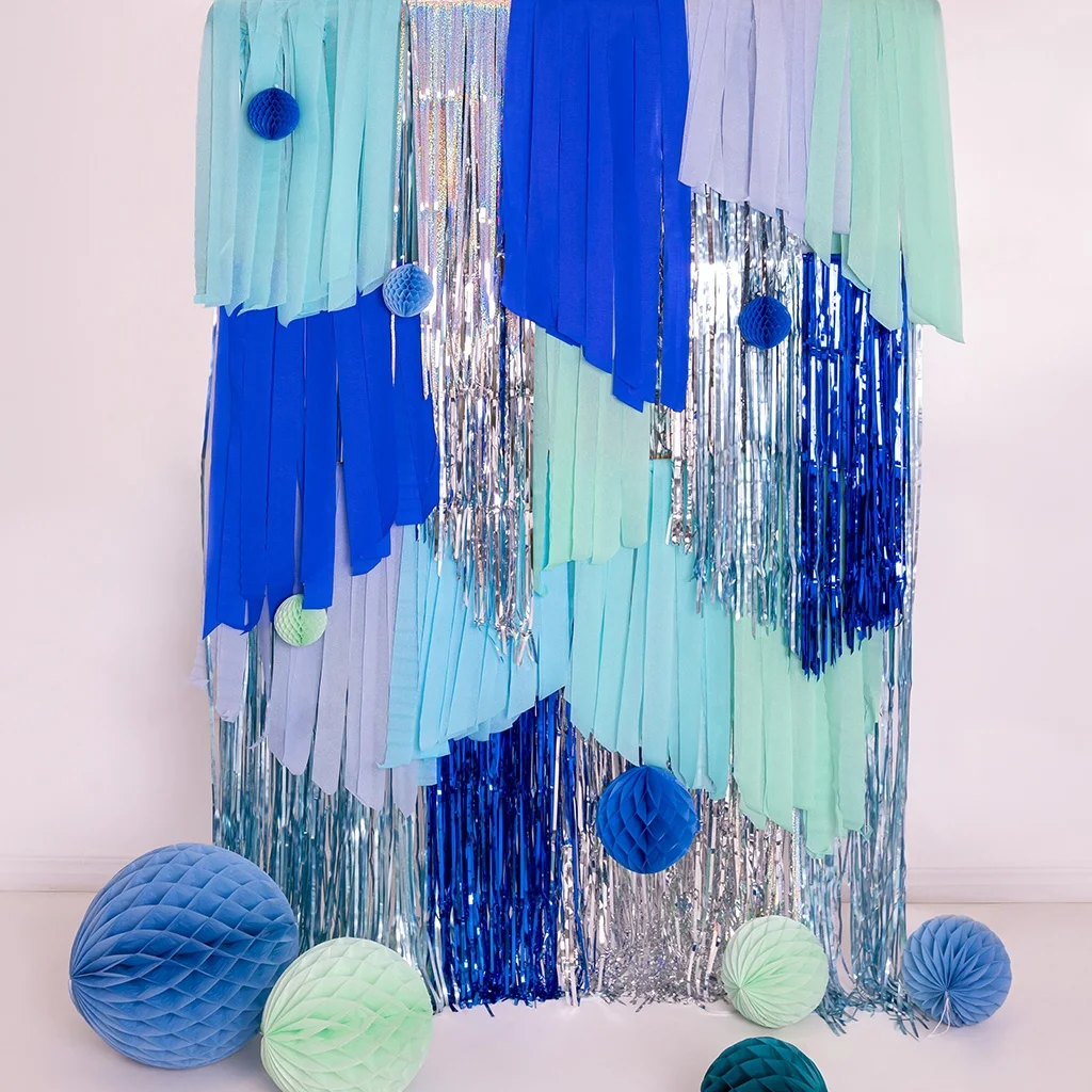 partydeko, Hängedekoration, Papiergirlande, Streamer, Tassel-Deko