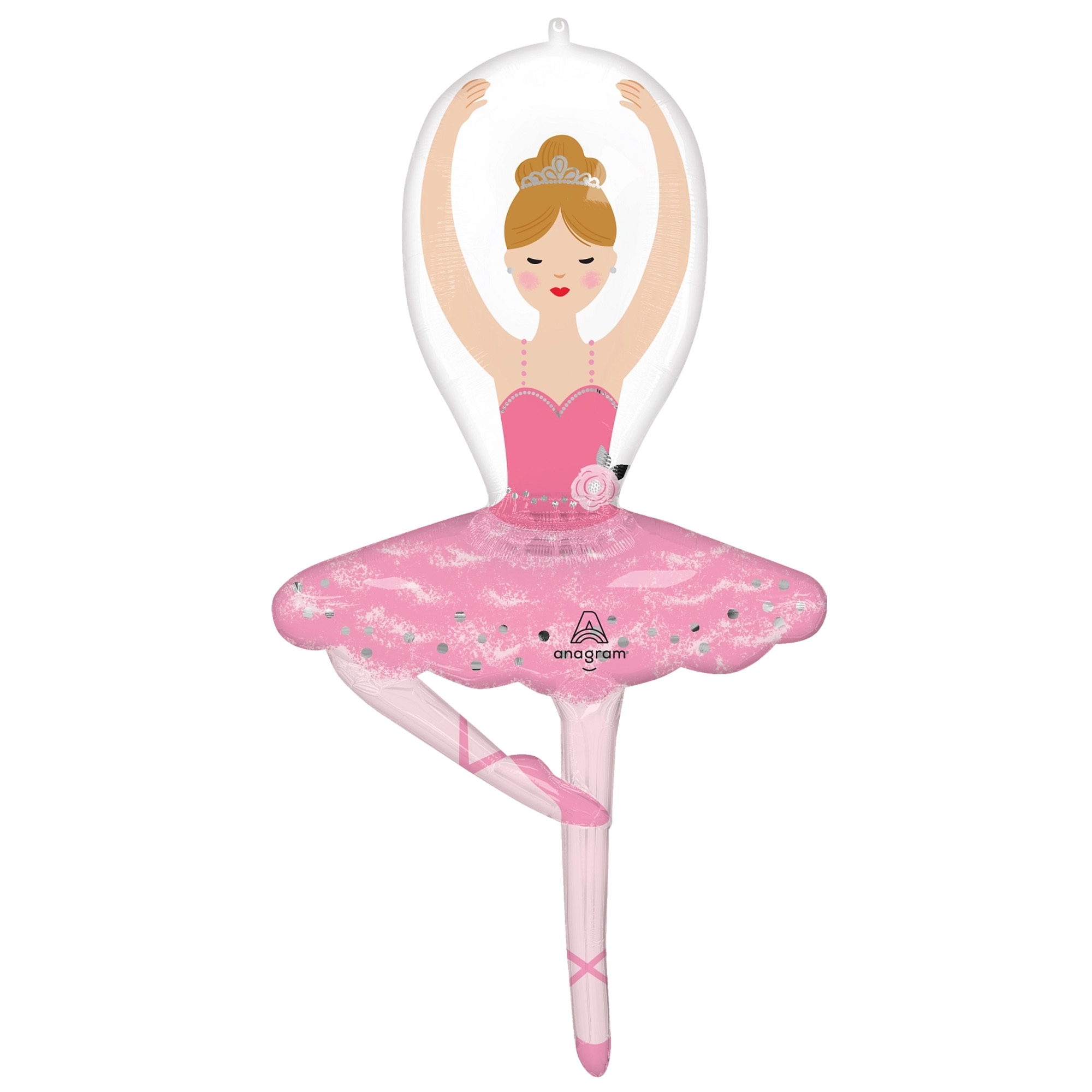 Folienballon "Ballerina Girl" 110cm Tanzen, Person, Ballerina, Ballett, Gesicht