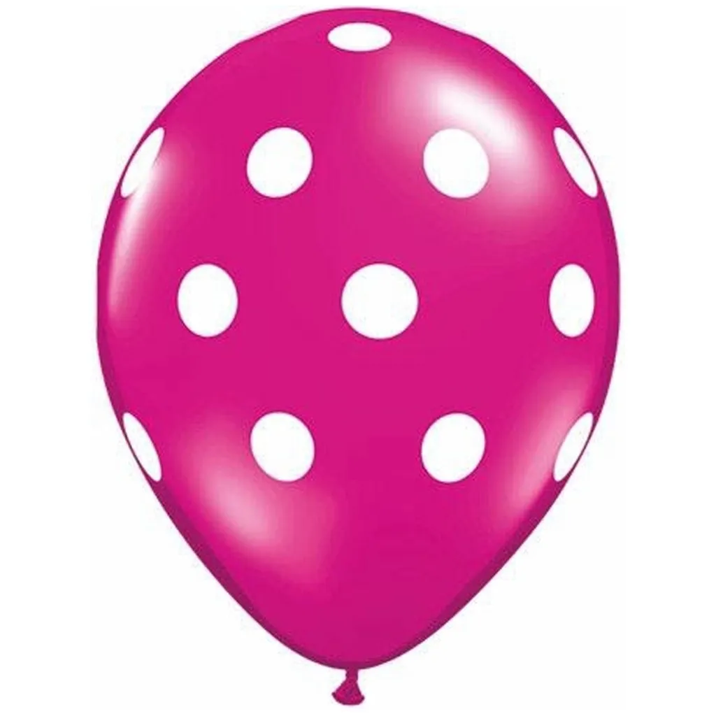 Ballon, Polka dots, Rosa, Luftballon, Dekoration