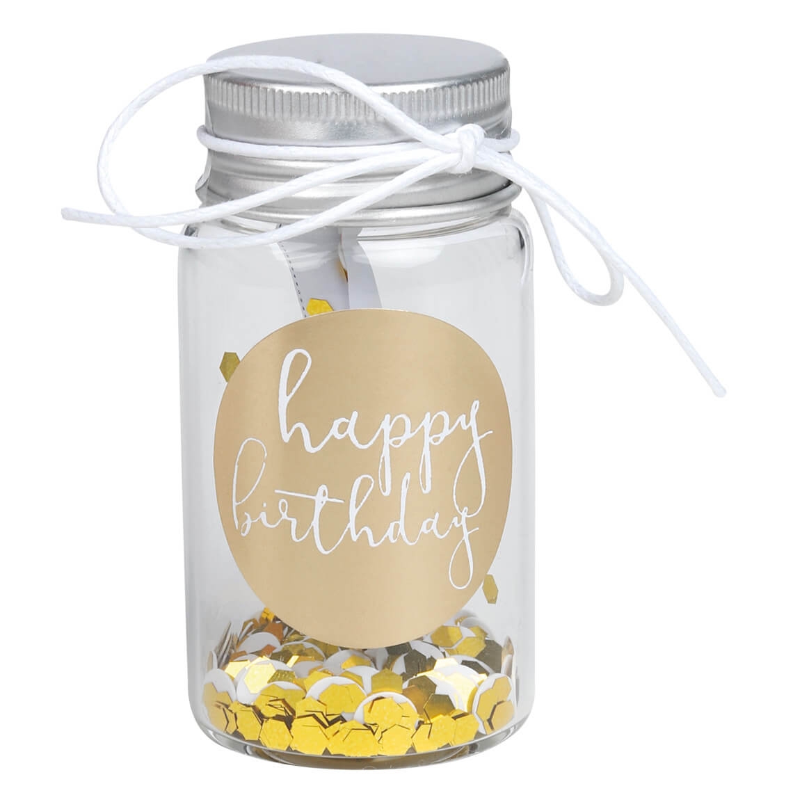 Räder Design - Kleines Geschenkglas "Happy Birthday"