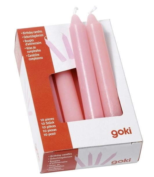 Goki - Geburtstagskerzen Set - Rosa