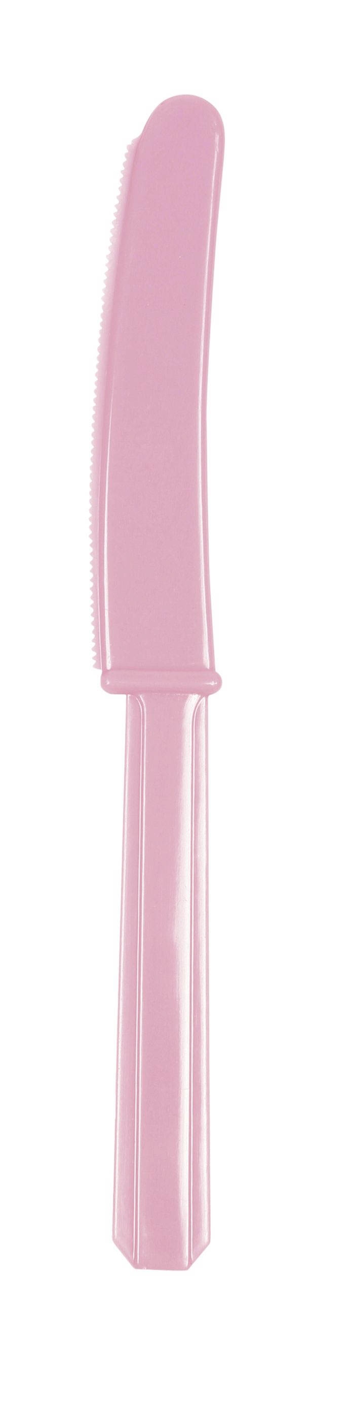 Baby Rosa - 10 Plastikmesser Baby Rosa - 10 Plastikmesser