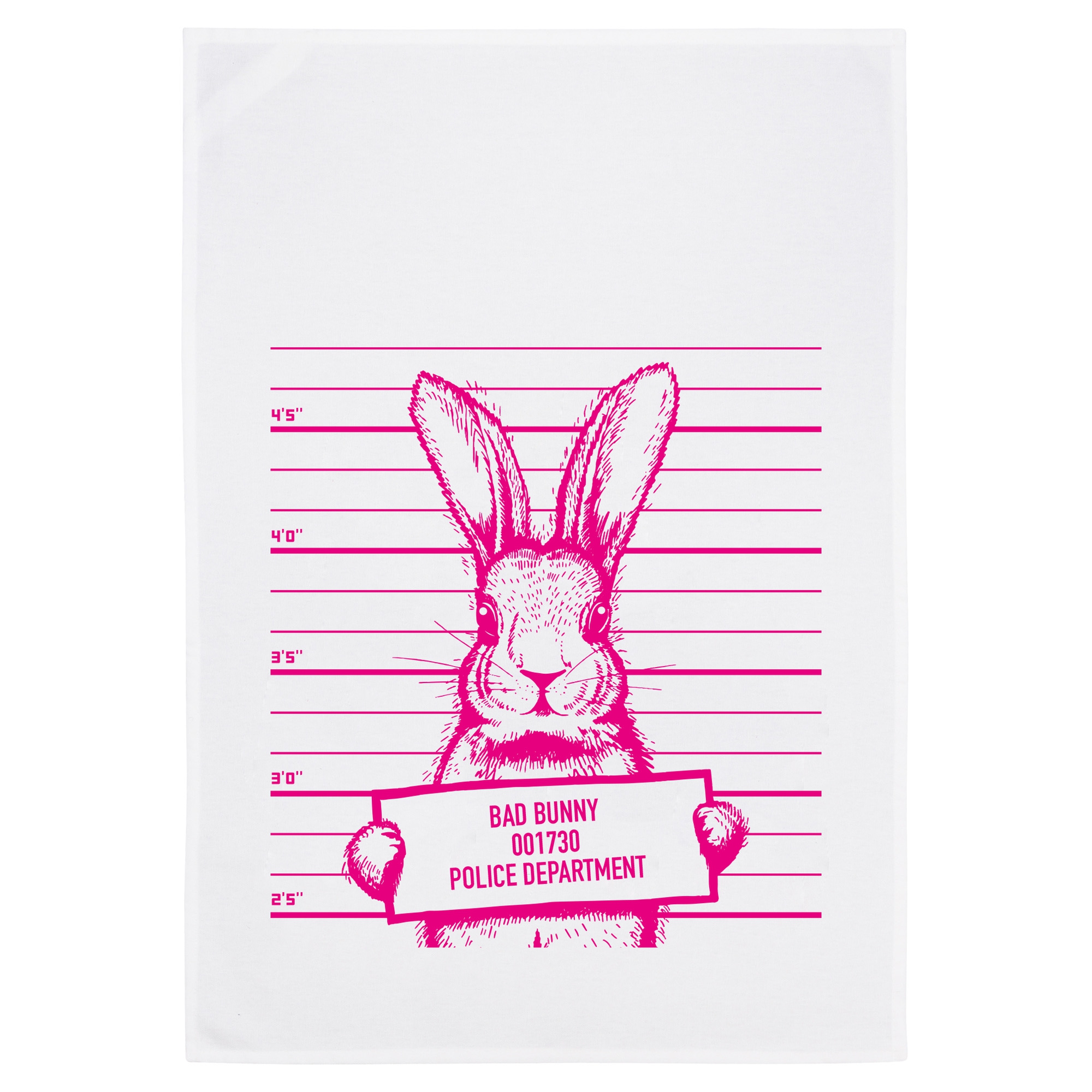 Geschirrtuch "Bad Bunny" Neonpink